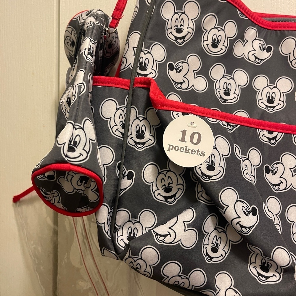 Disney Mickey Toss Print Satchel Wet Pack Changing Pad 
Pacifier& Bottle Holder - Picture 3 of 16
